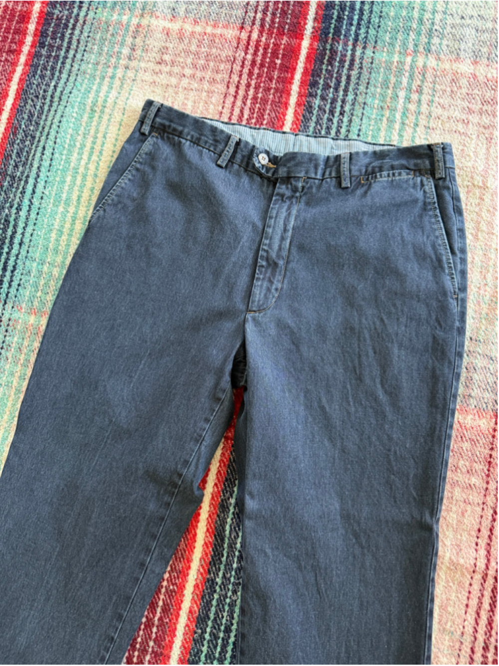 Vintage Indigo Made in Italy Chino Pants 34x29